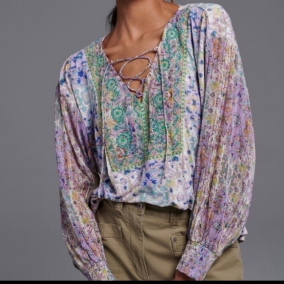 Anthropologie Odetta embroidered tunic - Picture 1 of 14